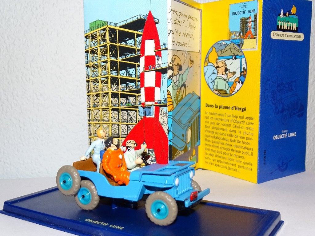 Tintin : La JEEP d'Objectif Line 1:43, Enlèvement ou Envoi, Utilisé, Voiture