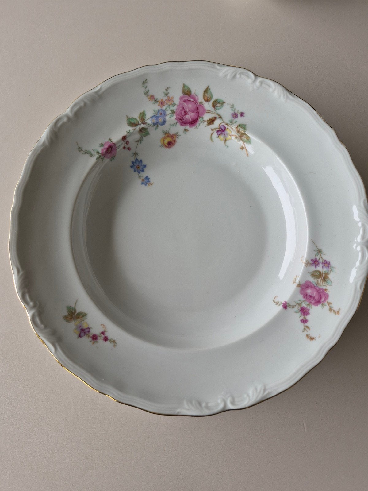 Set van 4 vintage diepe borden / soepborden Epiag, Antiek en Kunst, Ophalen of Verzenden