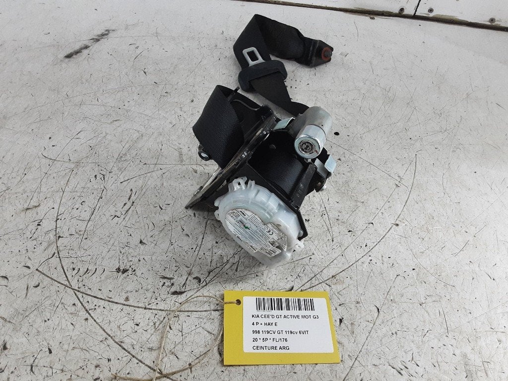 CEINTURE DE SECURITE ARRIERE GAUCHE Kia Ceed (CDB5 / CDBB), Kia, Info@kia.de, Utilisé, Theodor-Heuss-Allee 11
60486  Frankfurt am Main, DE