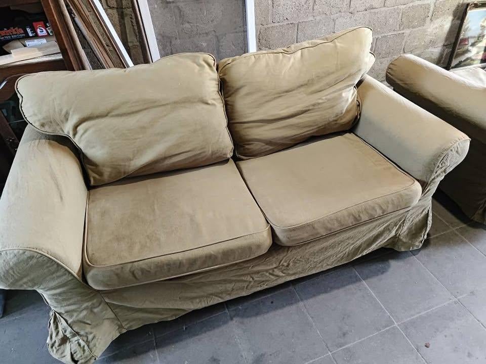 ektorp 2 en 3 zit, Maison & Meubles, 200 à 250 cm, Banc droit, Enlèvement, Utilisé
