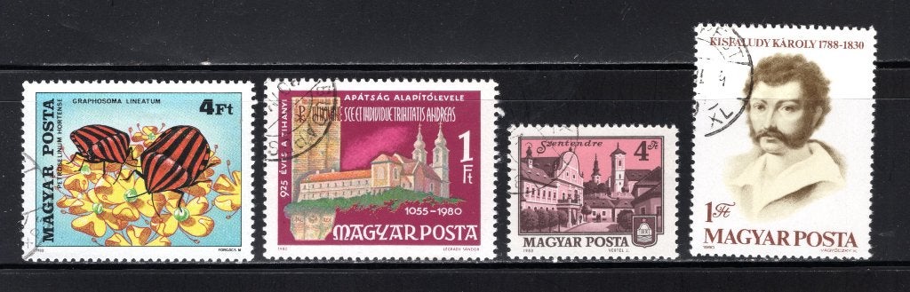 HONGRIE Lot 1980 timbré, Envoi, Affranchi