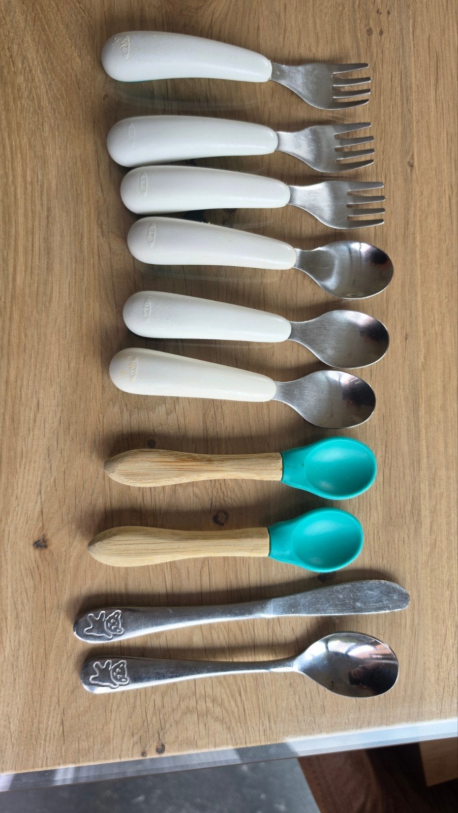 #Kind #Baby #bestek #lepel #vork #mes #oxo, Ophalen of Verzenden