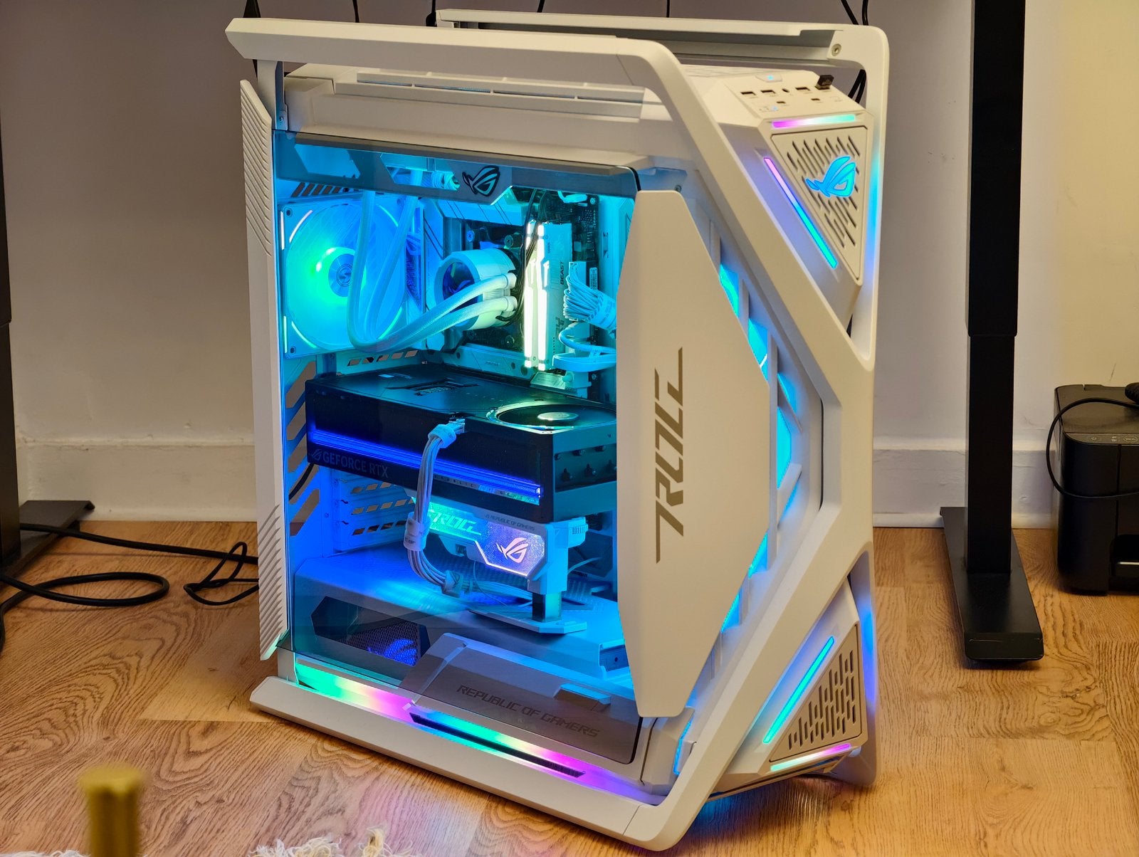 PC Gaming Premium Extreme  Noir/BlancRTX 5080 Ryzen 9 9950X, Enlèvement, Comme neuf, Gaming, SSD