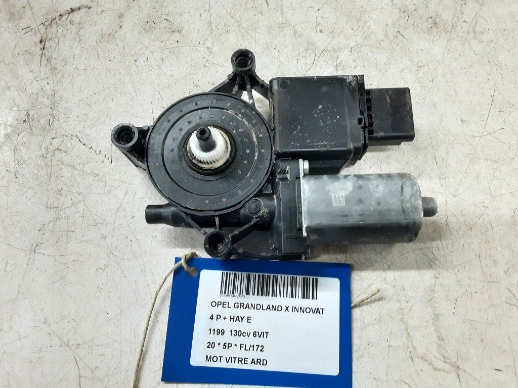 MOTEUR LEVE VITRE ELECTRIQUE ARRIÈRE DROIT Grandland (X), Opel, Opel Automobile GmbH, Utilisé, Arrière
