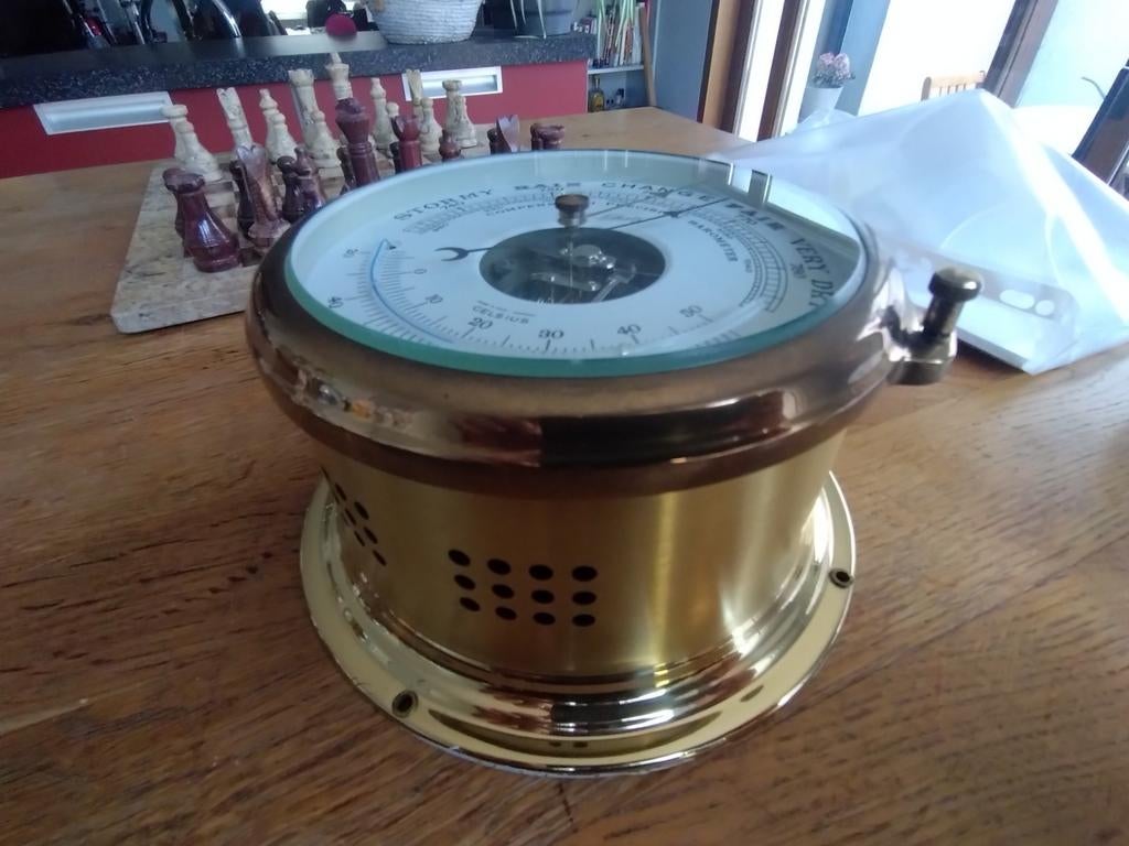 Baromètre thermomètre Schatz type Marine/bateau, Antiquités & Art, Enlèvement