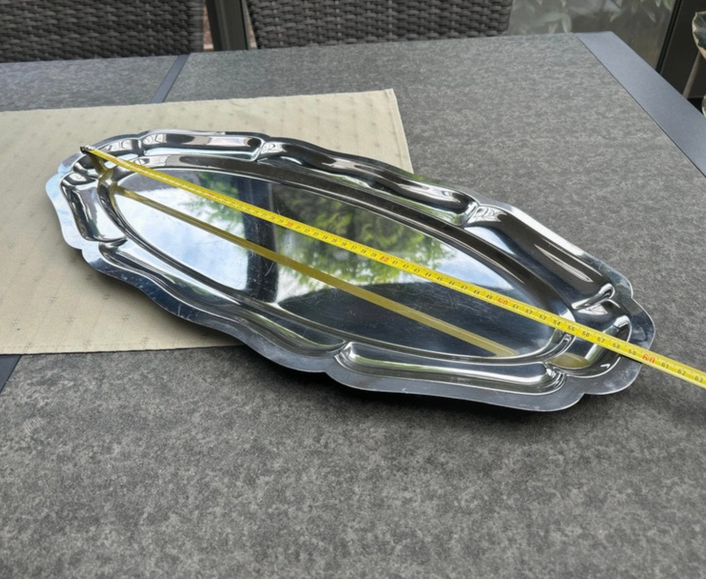 Inox schaal, Ophalen of Verzenden
