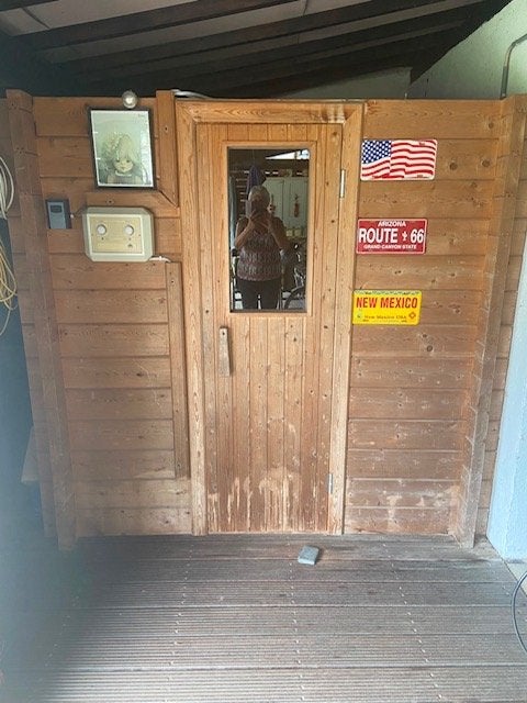Finse sauna- 4personen- 380V- goed onderhouden, Enlèvement, Utilisé, Finlandais ou Traditionnel, Sauna complet