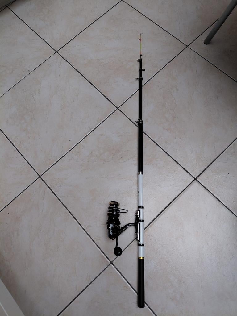 Canne à pêche neuve 3M et moulinet neuf AC2000, Sports nautiques & Bateaux, Pêche à la ligne | Général, Enlèvement ou Envoi, Moulinet