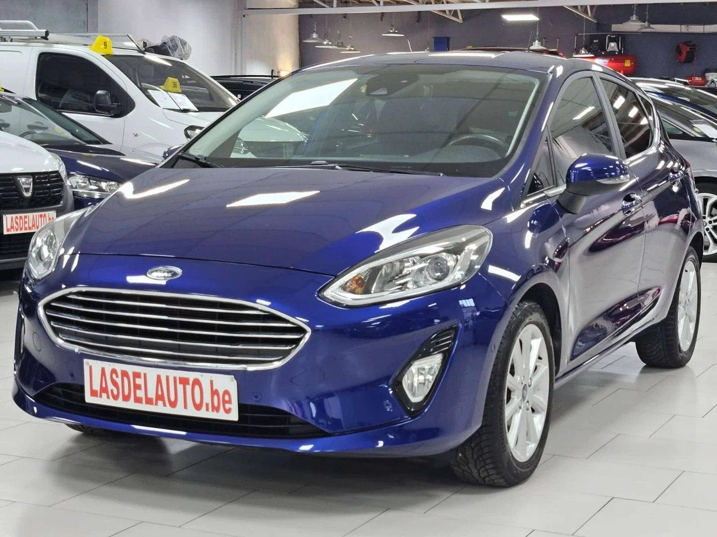 Ford Fiesta 1.0i EcoBoost (EU6.2) Gps CAMERA Sensors Cruise, Stof, Gebruikt, Blauw, 74 kW