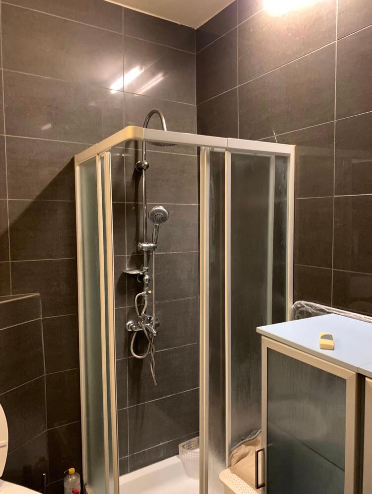 Gratis douchecabine met bak 80x80, Huis en Inrichting, Badkamer | Complete badkamers, Ophalen, Gebruikt