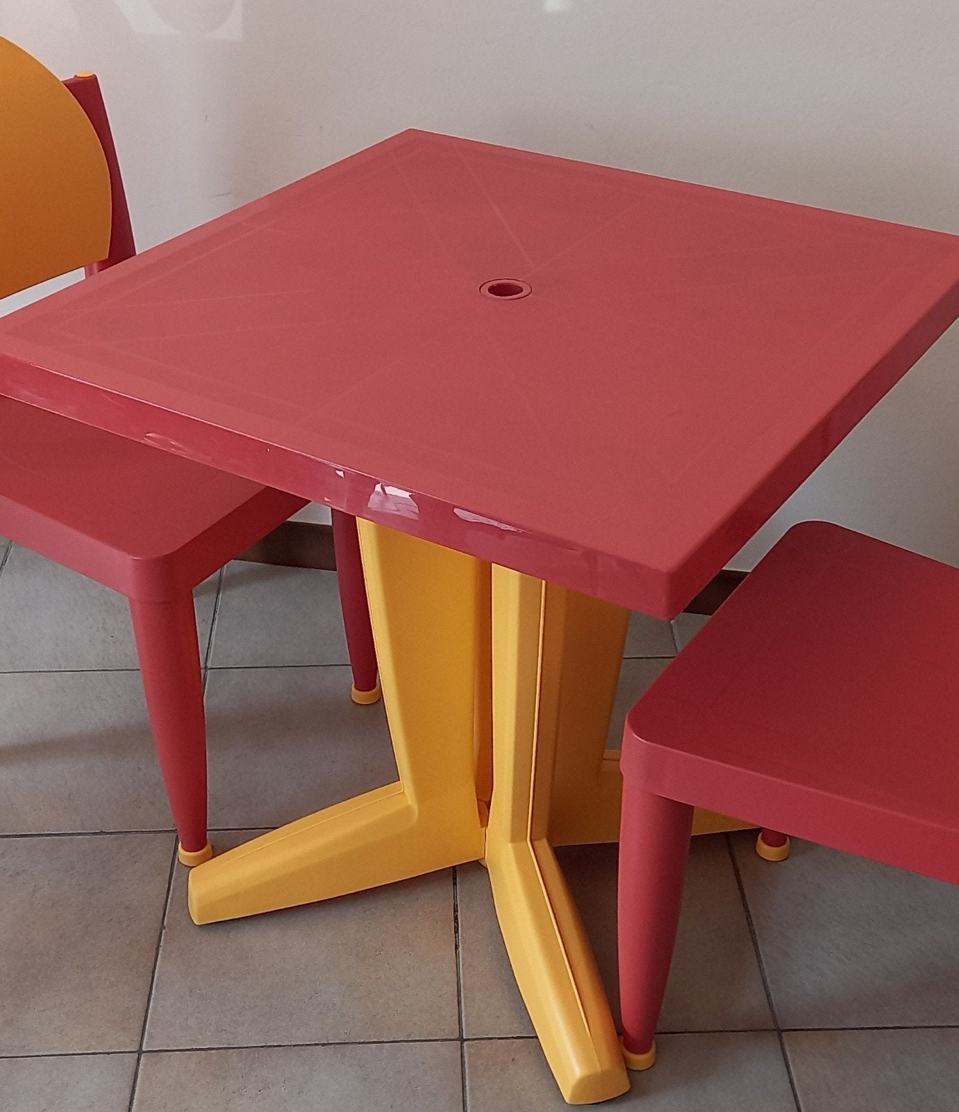 Vintage tuinset Hundertmark voor Curver, Ophalen, Stoel, Tuinset