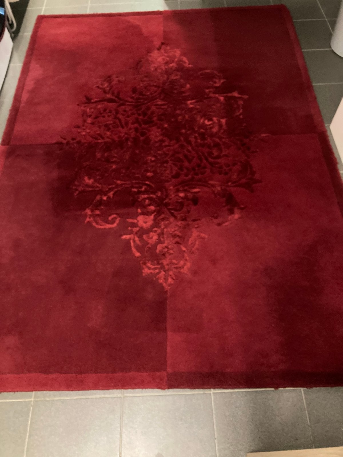 Tapijt donkerrood 220-160, Huis en Inrichting, Stoffering | Tapijten en Vloerkleden, Ophalen, Gebruikt, 150 tot 200 cm, 200 cm of meer