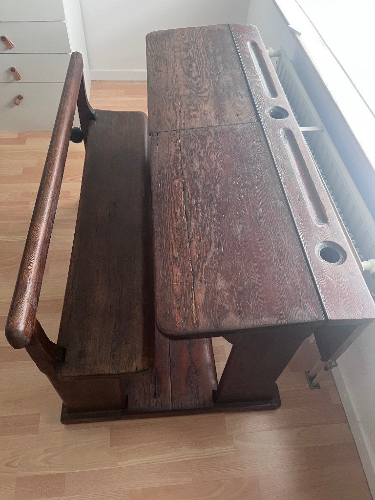 Schoolbank/bureau, Hobby en Vrije tijd, Ophalen