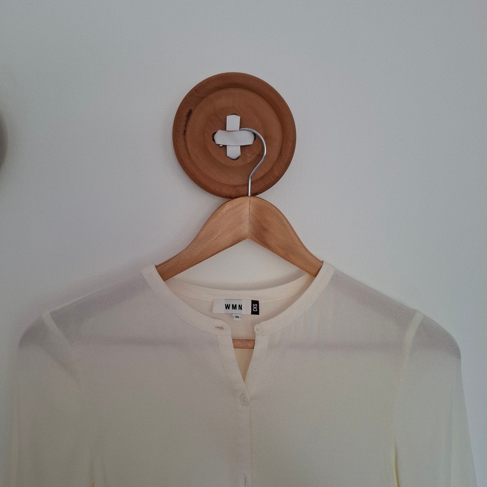 Mooie witte blouse  – maat XS ~ CKS, Kleding | Dames, Wit, Ophalen of Verzenden, Zo goed als nieuw, CKS Fashion