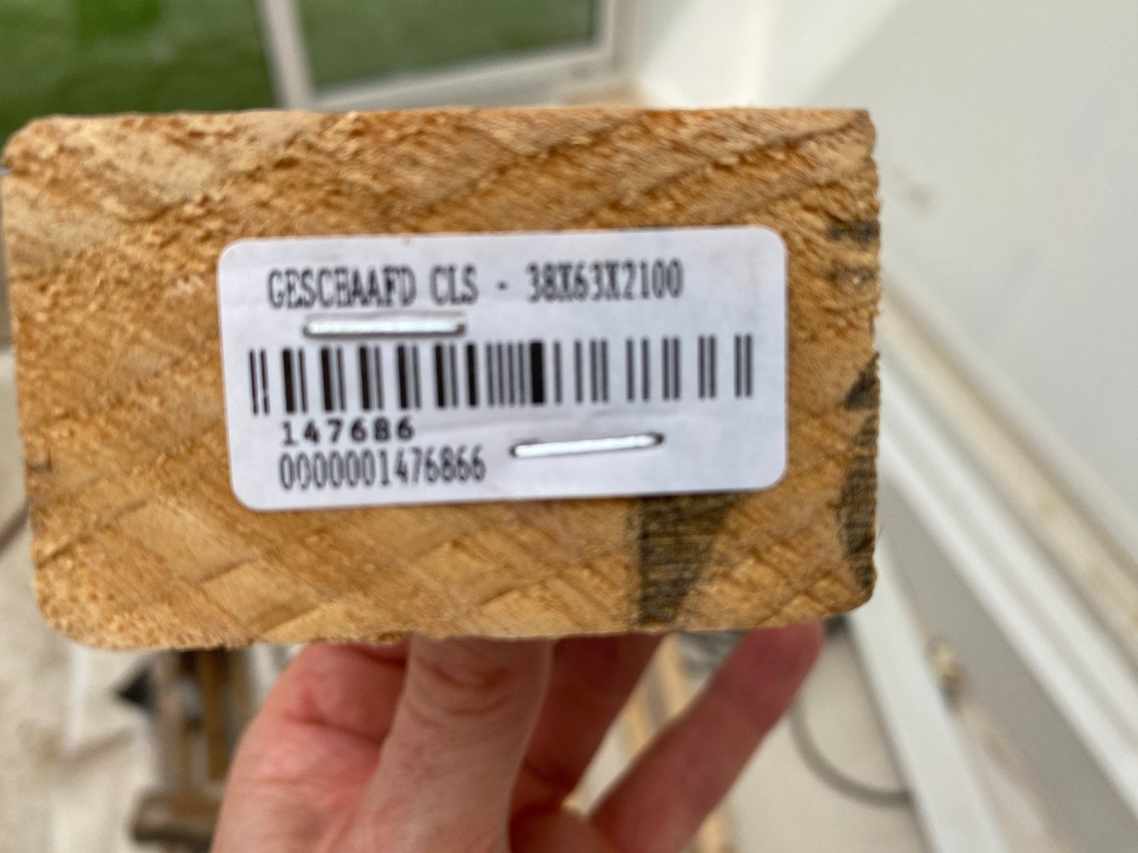 CLS balkjes geschaafd, Ophalen