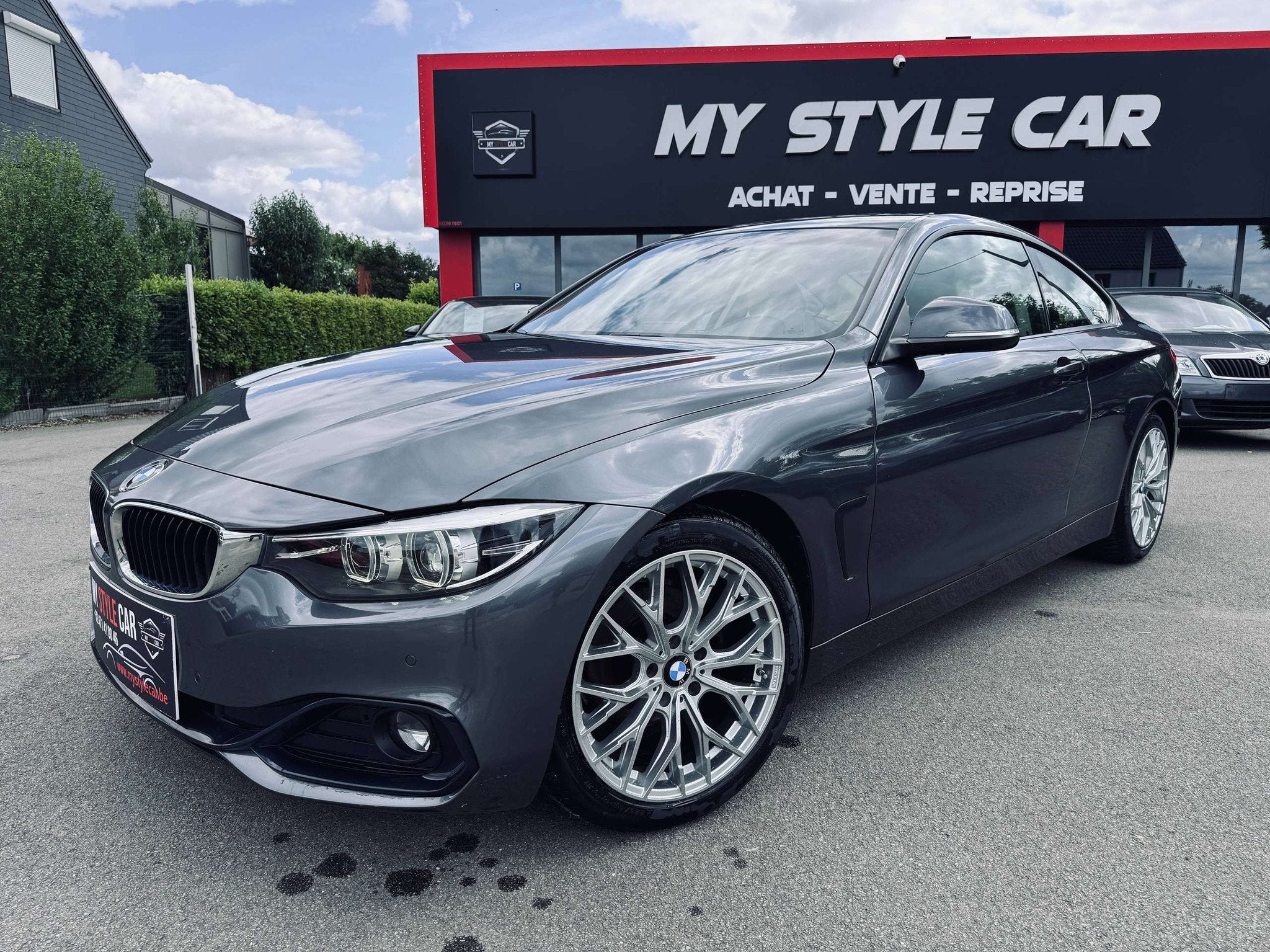 BMW 418 Coupé 418 dA, cuir, Navi, Garantie 1an, Autos, Argent ou Gris, Achat, Entreprise, 109 g/km