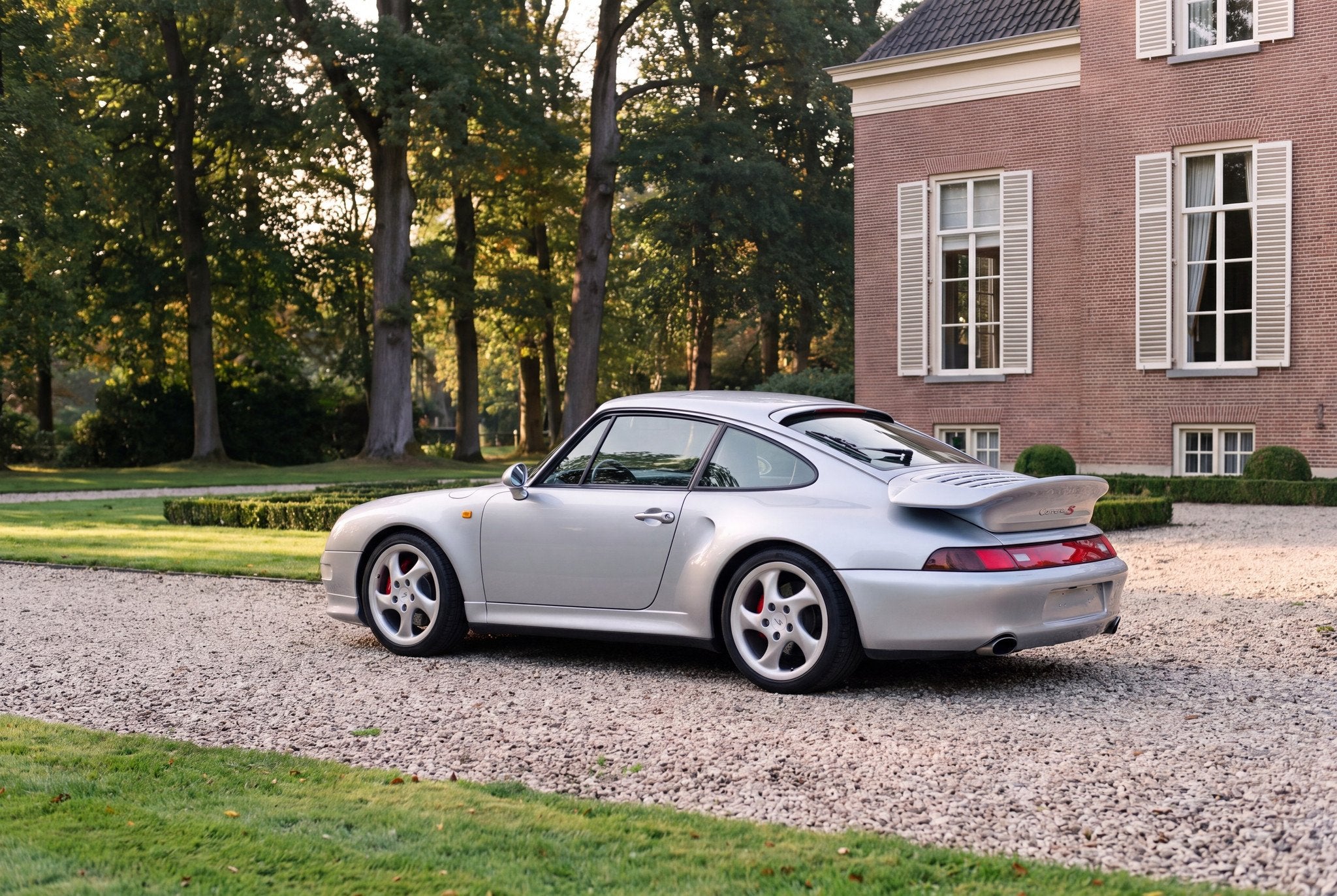 Porsche 911 993 Carrera 4S Aerokit (bj 1995), Auto's, Lederen bekleding, 4 zetels, Gebruikt, Overige kleuren