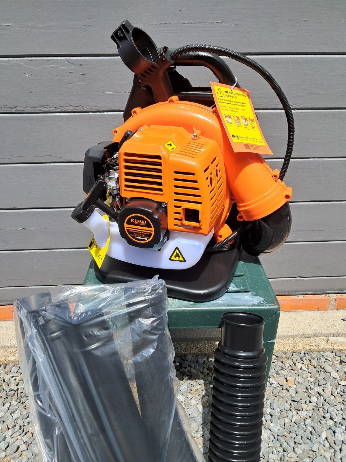 Nieuw kibani bladblazer, Tuin en Terras, Bladblazers, Ophalen, Benzine