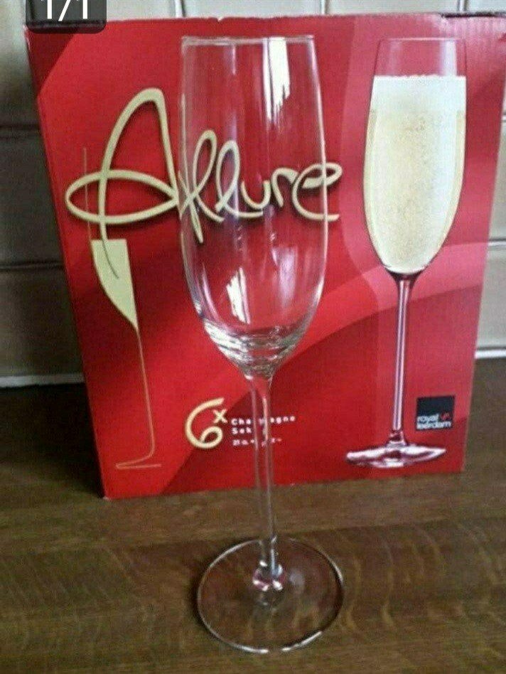 Champagne glazen Allure Royal leerdam., Ophalen