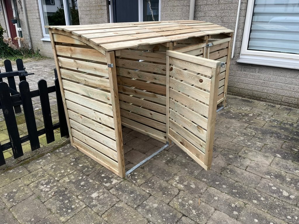 nette container ombouw, Tuin en Terras, Bergingen en Tuinkasten, Ophalen of Verzenden, Nieuw, Hout, Containerberging