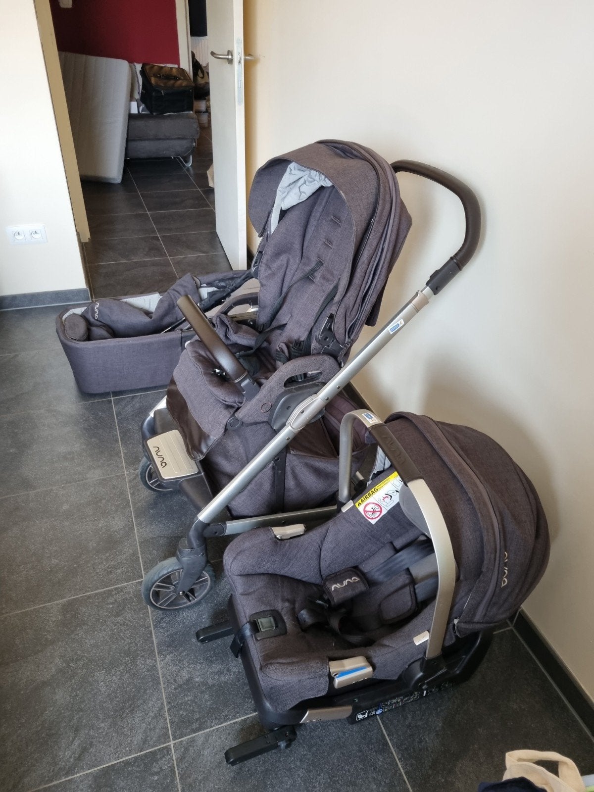 Buggy nuna, Avec siège auto, Autres marques, Poussette combi, Enlèvement