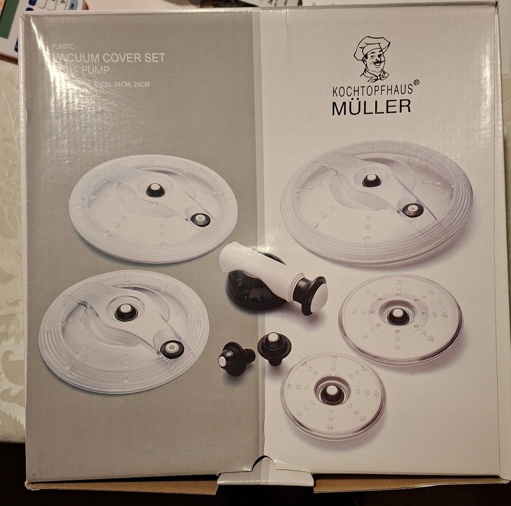 KOCHTOPFHAUS:  MÜLLER: Vacuum Cover Set (deksels), Ophalen of Verzenden, Nieuw, Overige stijlen, Overige typen