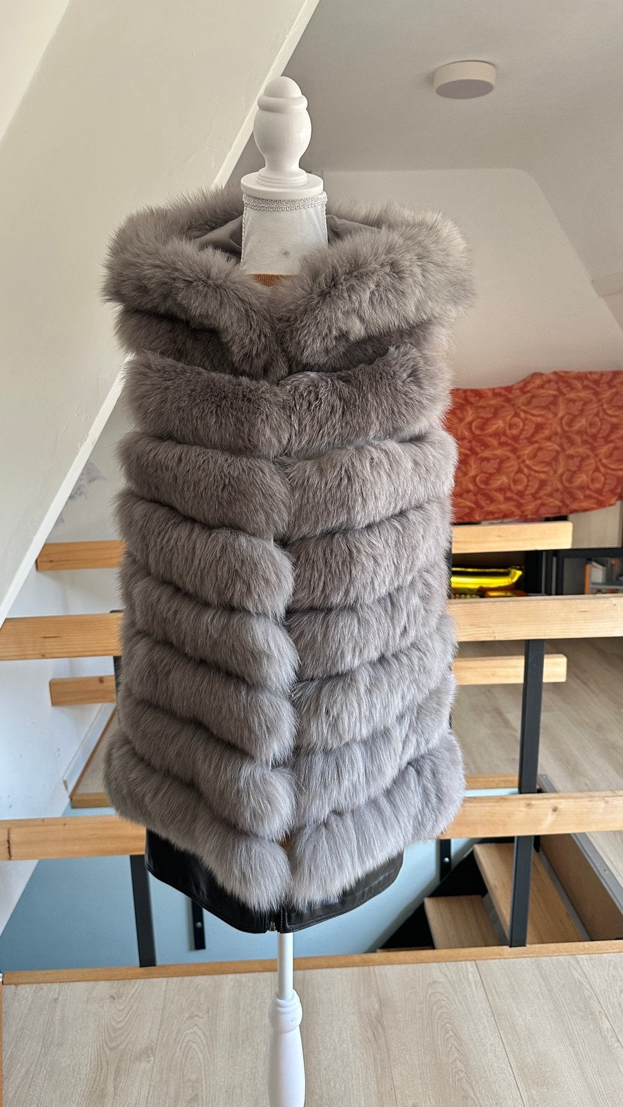 Bodywarmer met capuchon, Ophalen of Verzenden, Nieuw, Maat 36 (S), Grijs