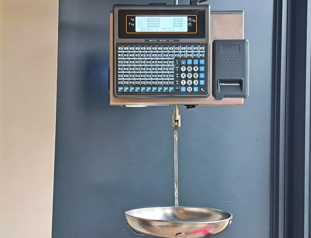 balance  DIBAL 500 SW  suspenduée, Balance de magasin, 10 à 50 kg, Enlèvement, 1 à 500 grammes