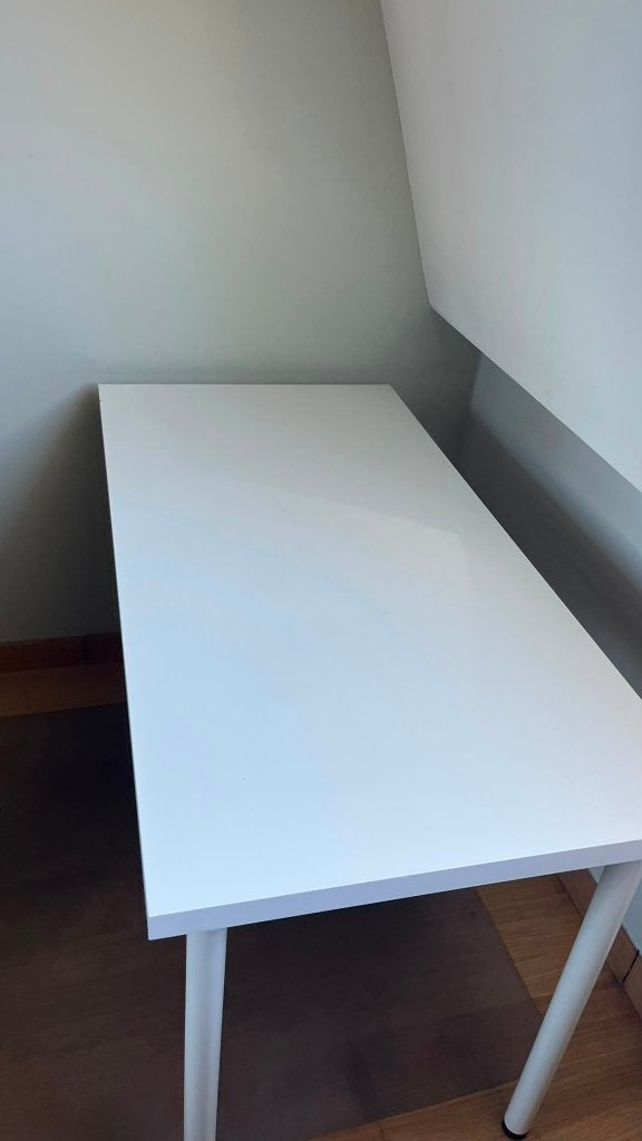 TAFEL - IKEA LAGKAPTEN White Desk 120x60 cm – €30, Huis en Inrichting, Ophalen, 100 tot 150 cm, 50 tot 100 cm, Zo goed als nieuw