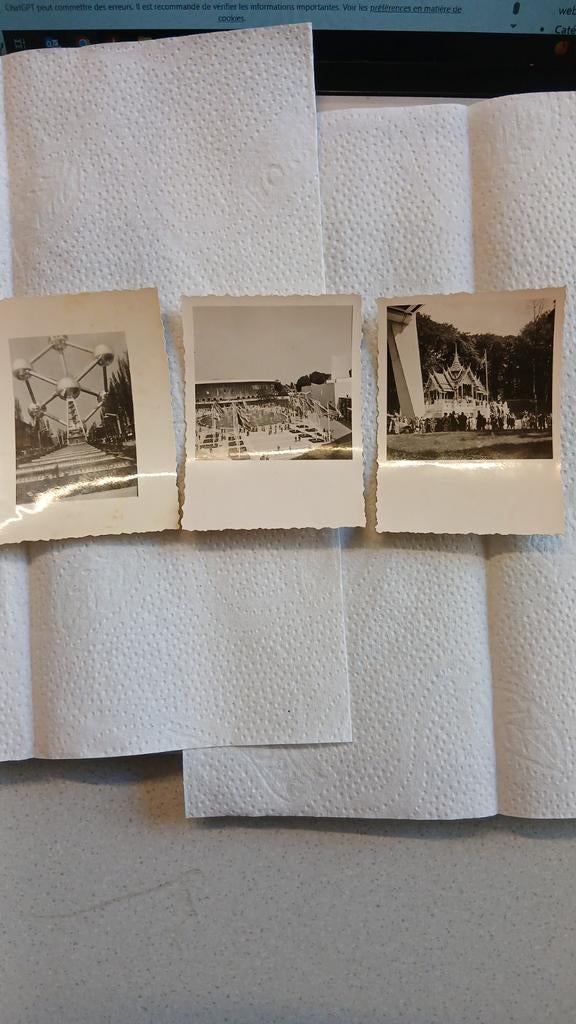 EXPO 58 Bruxelles - Lot 3 Photos Originales Argentiques : At