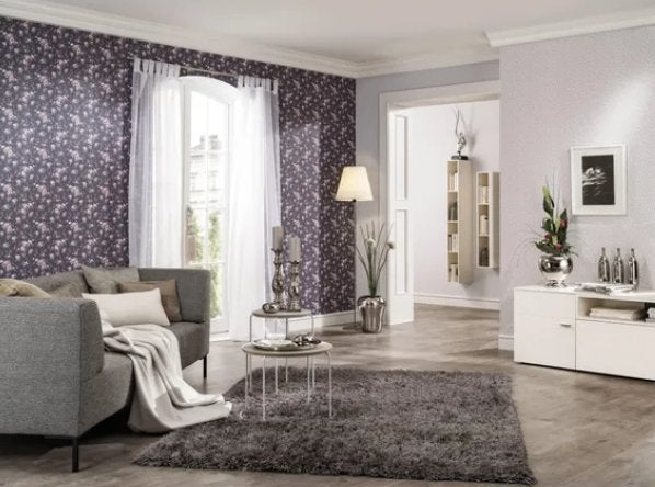Papier peint polaire Erismann à motif floral - 10,5 x 0,53 m, Enlèvement ou Envoi, Papier peint intissé, Erismann