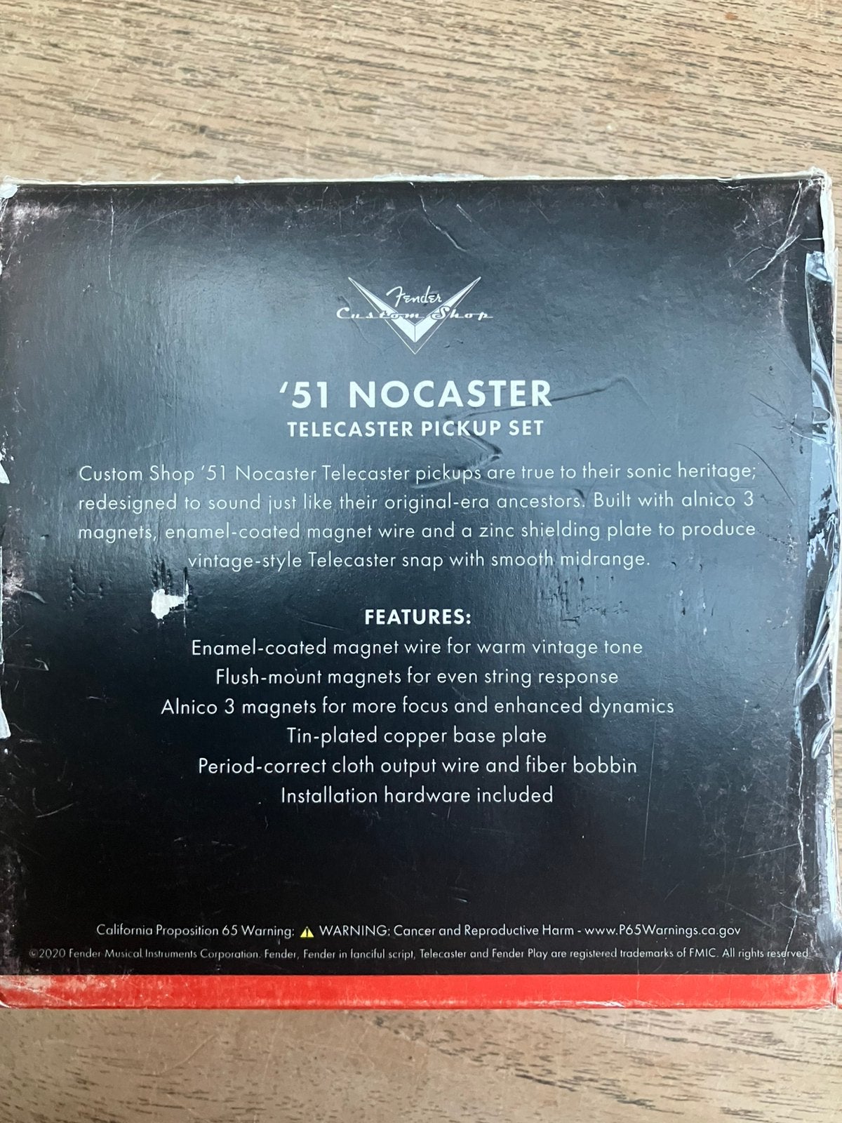 51’ Nocaster Fender Custom shop tele pickup set, Musique & Instruments, Enlèvement ou Envoi, Utilisé, Guitare électrique