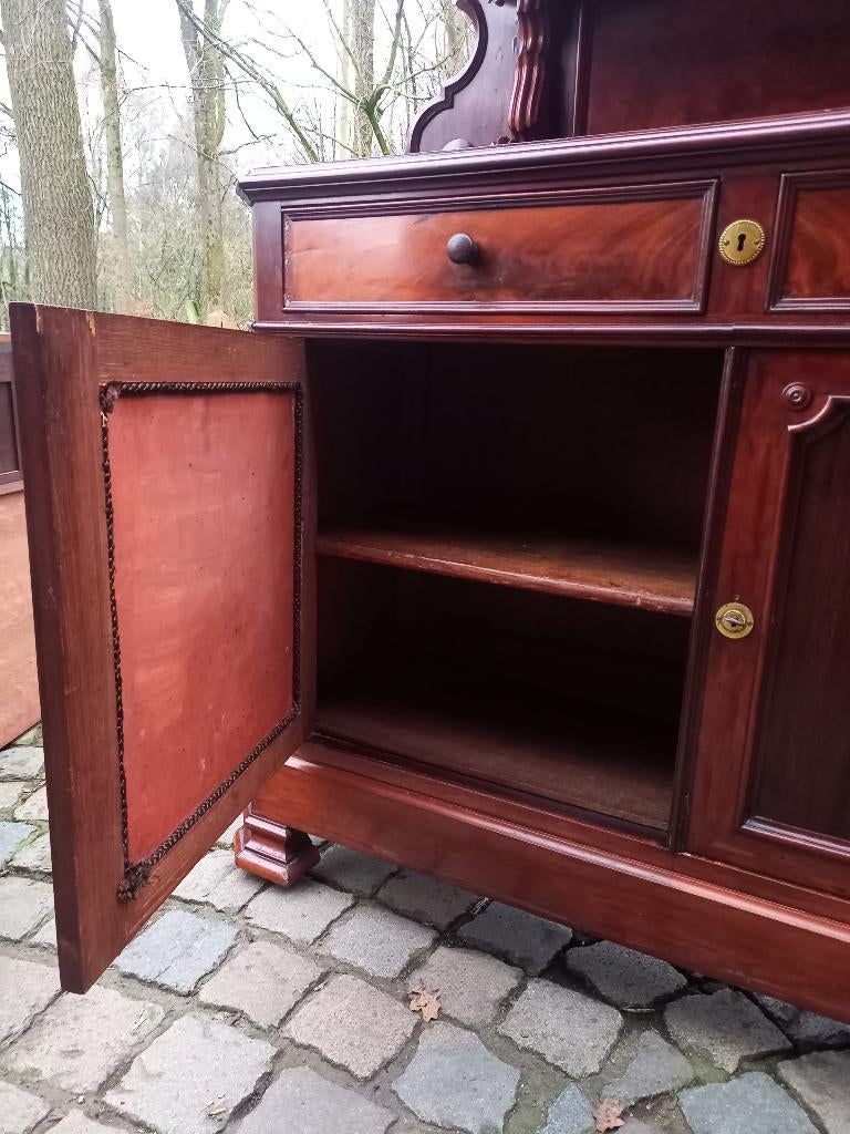 Laat-Victoriaanse opzetkast - mahoniehout, Ophalen