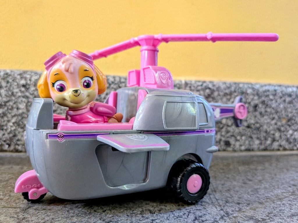 Paw patrol Sky met helicopter, Kinderen en Baby's, Speelgoed | Actiefiguren, Ophalen of Verzenden, Gebruikt