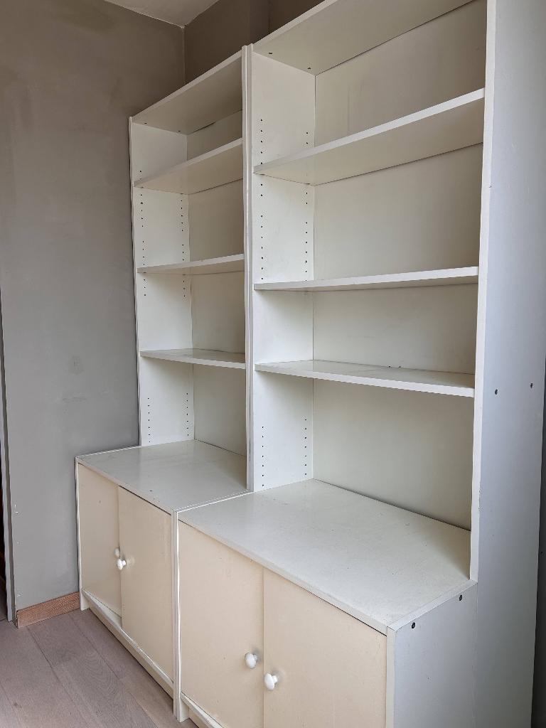 2 boekenkasten, Ophalen, Met plank(en), Gebruikt, 200 cm of meer