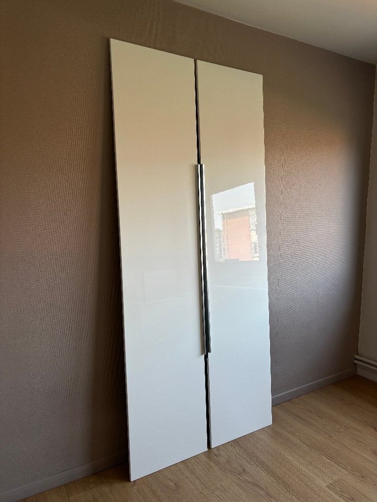 2 x IKEA FARDAL deuren hoogglans wit 50x229 cm (PAX), Ophalen, Gebruikt, 200 cm of meer, 50 tot 100 cm