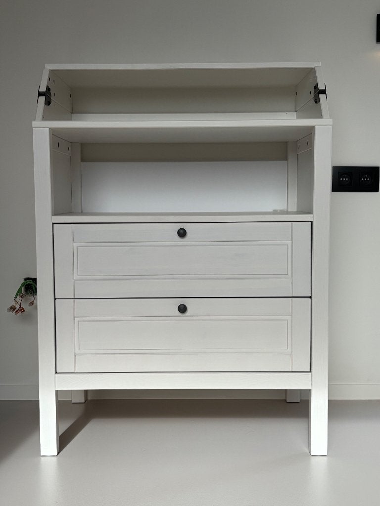 Babycommode wit, Ophalen, 70 cm of meer, Nieuw, 105 cm of meer