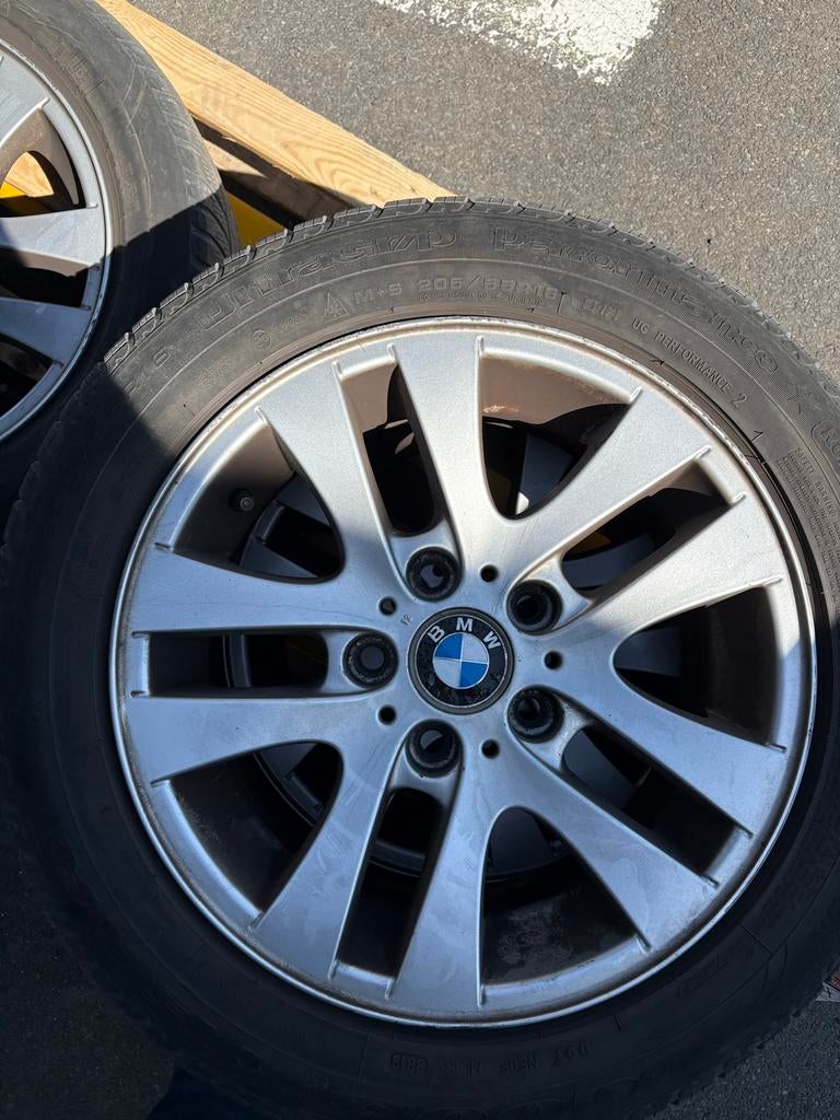 BMW 4 x jantes série 1, 2 et 3, Ophalen, 16 inch, Winterbanden, Band(en)