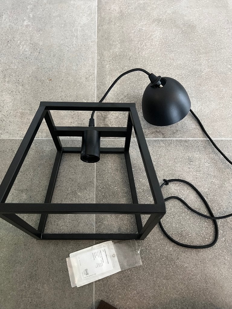 zwarte hanglamp industrieel, Ophalen of Verzenden, Nieuw, Industrieel, E27 (groot)