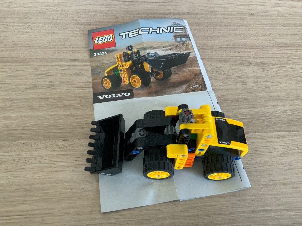 Lego technic 30433 graafmachine VOLVO, Ophalen, Gebruikt, Lego, Inclusief instructies