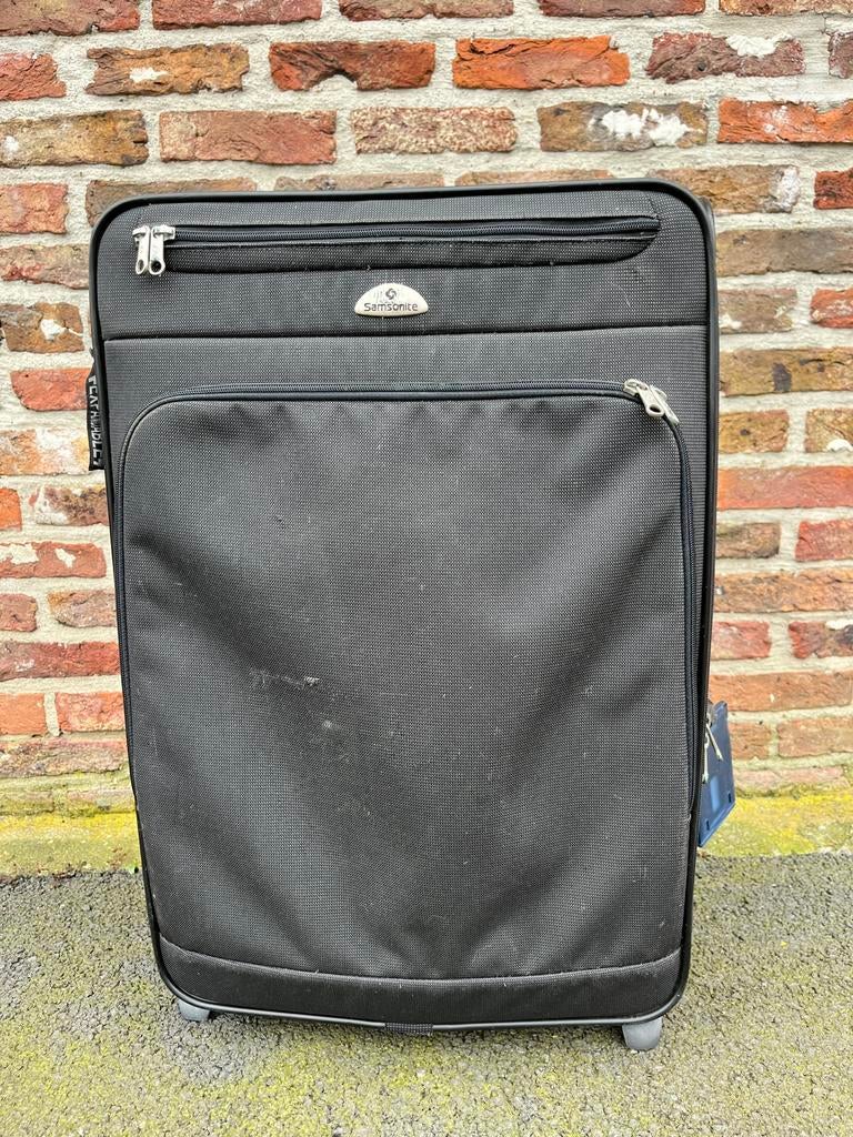 Kleine trolley zwart Samsonite, Handtassen en Accessoires, Koffers, Gebruikt, Hard kunststof, Minder dan 35 cm, Wieltjes