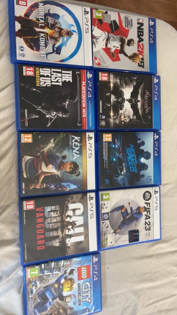 Lot jeux ps4/ps5, Ophalen of Verzenden, Zo goed als nieuw