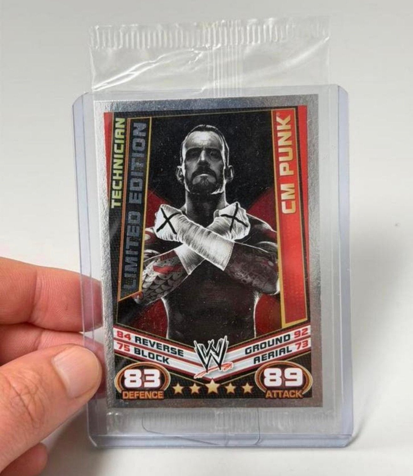 SLAM ATTAX REBELLION LIMITED EDITION CARD CM PUNK W13 Nieuw, Ophalen of Verzenden, Nieuw, Spelerskaart