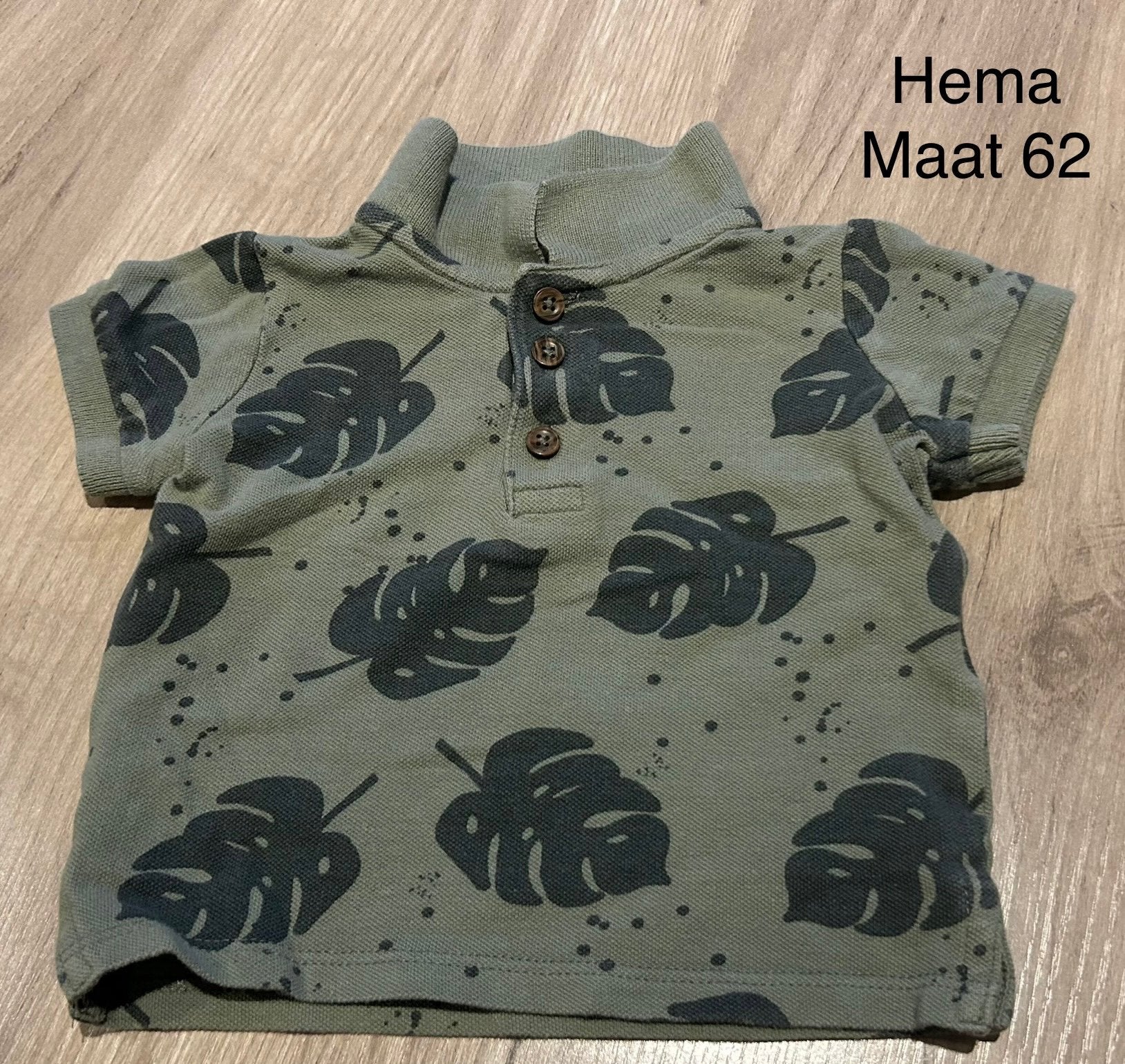 Groene polo (Hema, maat 62), Enlèvement ou Envoi, Comme neuf