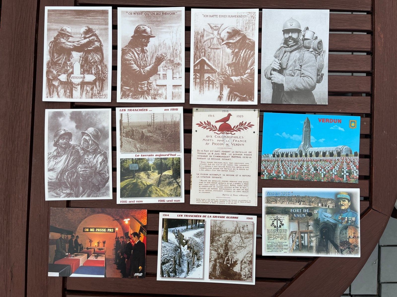 Set ansichtkaarten over Verdun en de Eerste Wereldoorlog, Verzamelen, Ophalen of Verzenden