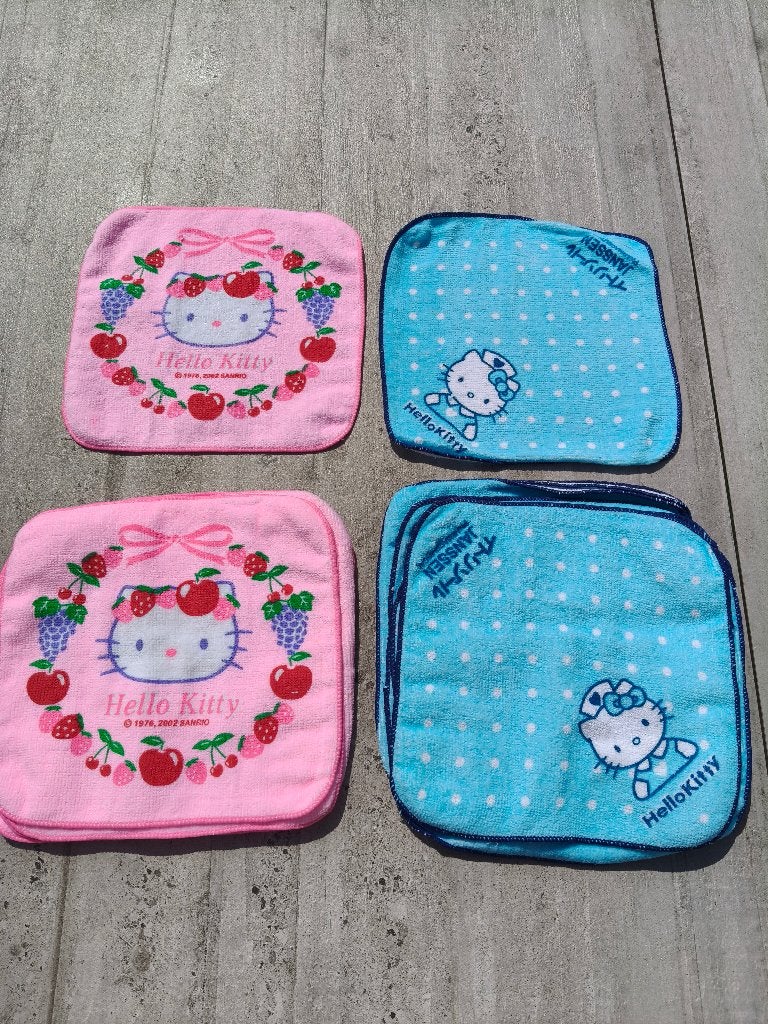 vintage Hello Kitty Sanrio 17 handdoekjes uit 2002 promo, Ophalen of Verzenden, Nieuw