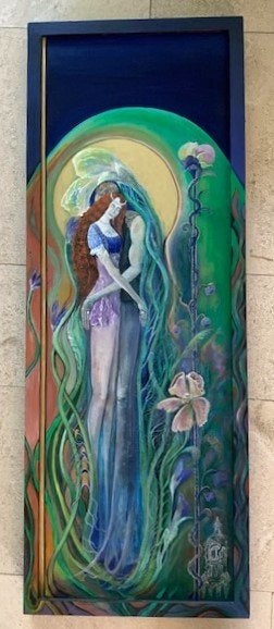 Art-Nouveau - achtig 2008 - Constance Leijssenaar Hilhorst, Antiek en Kunst, Kunst | Schilderijen | Klassiek, Overige stijlen