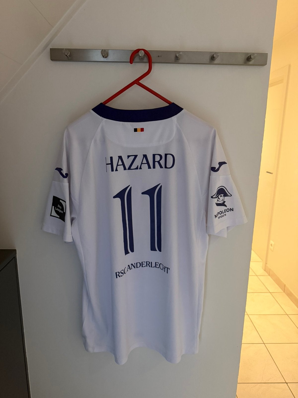 Anderlecht 2023-24 Uitshirt - Hazard #11, Sport en Fitness, Voetbal, Groter dan maat XL, Ophalen of Verzenden, Zo goed als nieuw