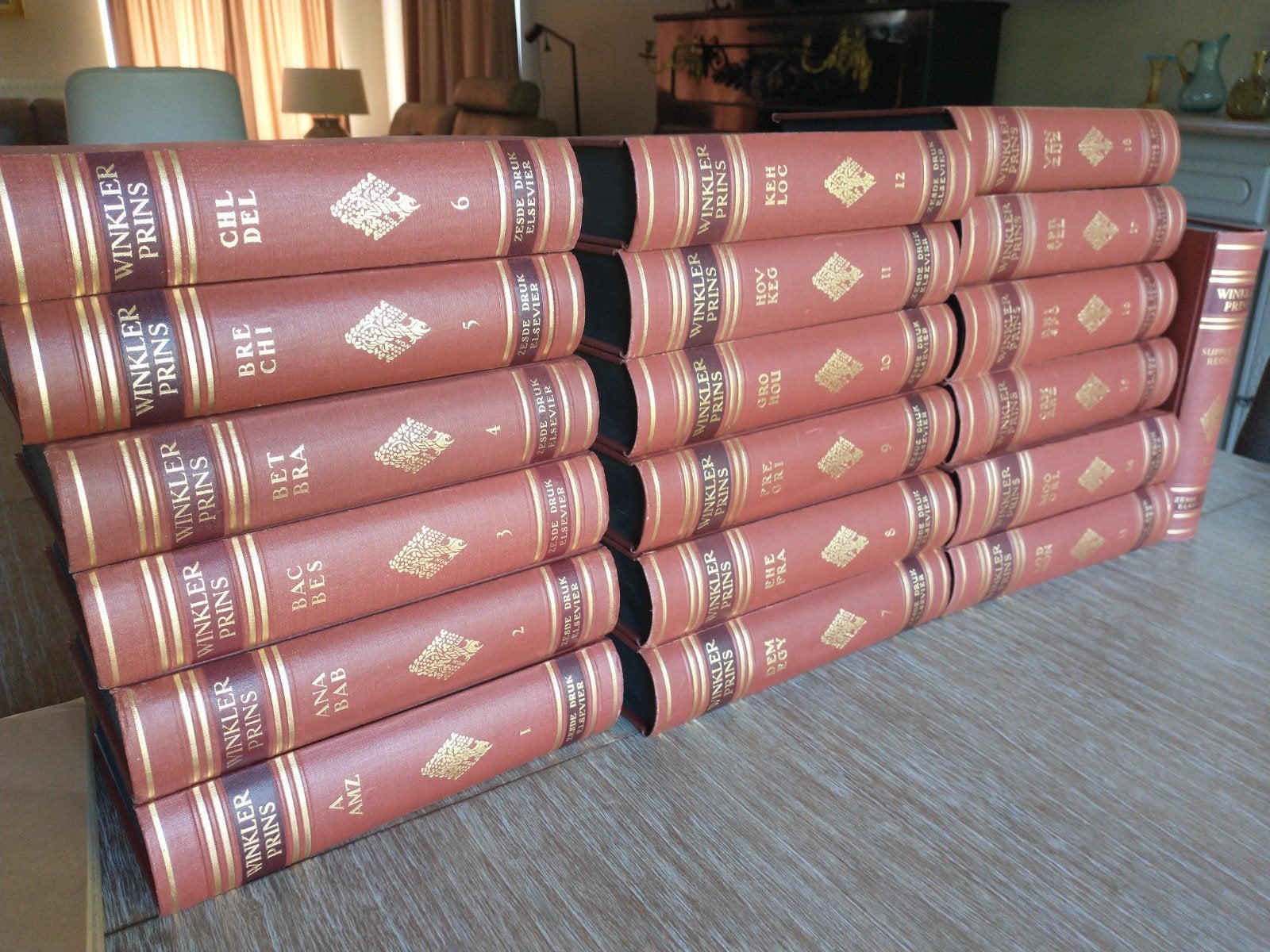Encyclopédie Winkler Prins, sixième volume, 1949, Enlèvement, Général, Série complète