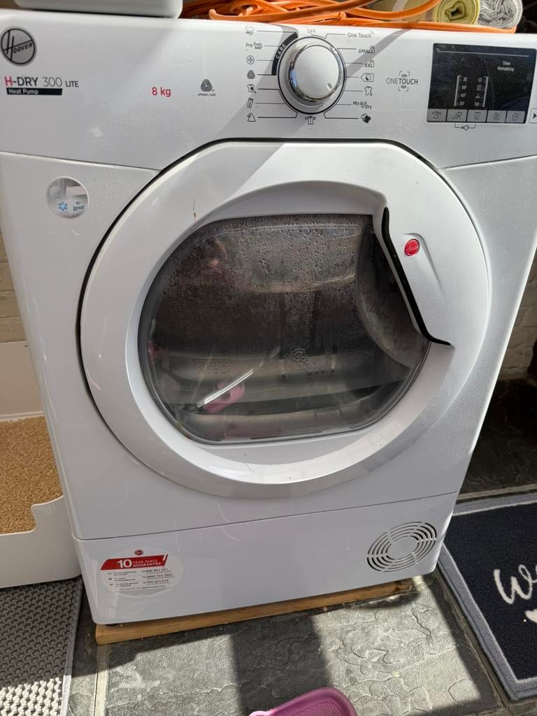 Hoover H-dry 300 lite, 6 à 8 kg, 85 à 90 cm, Classe énergétique A ou plus économe, Chargeur frontal
